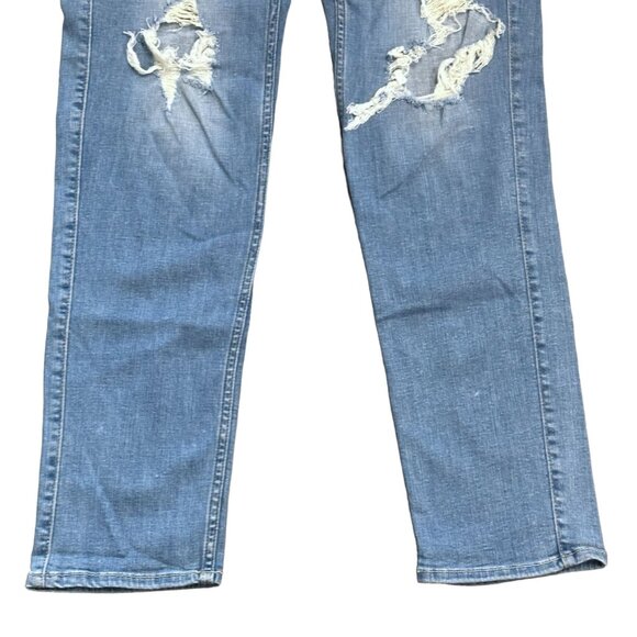 Hollister Mens 32x30 Blue Jeans Skinny Fit Advanced Stretch Distressed Ripped - Picture 4 of 13